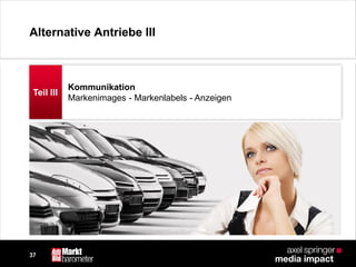 37
Alternative Antriebe III
Teil III
Kommunikation
Markenimages - Markenlabels - Anzeigen
 