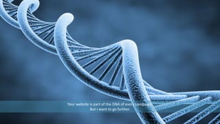 Your website is part of the DNA of every campaign.
But I want to go further.
 