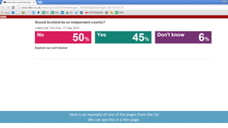 Here is an example of one of the pages from the list
We can see this is a thin page.
 
