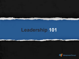 Leadership 101
 