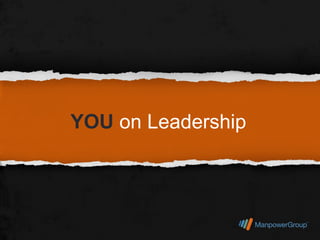 YOU on Leadership
 