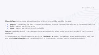 Theme and style in Flutter | PDF
