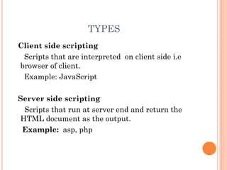 Markup language classification, designing static and dynamic | PPT