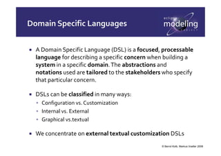 Markus Voelter Textual DSLs