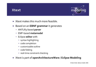 Markus Voelter Textual DSLs