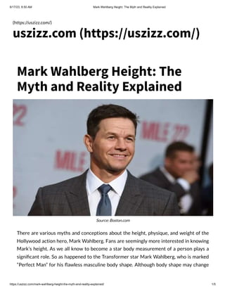 Mark Wahlberg Height- The Myth and Reality Explained.pdf
