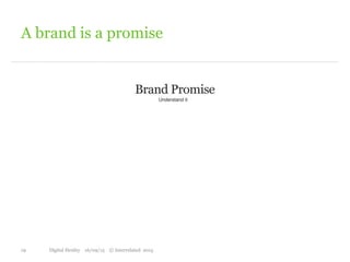 A brand is a promise
19 Digital Henley 16/09/15 © Interrelated 2015
 