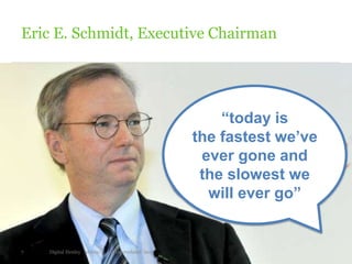 Eric E. Schmidt, Executive Chairman
“today is
the fastest we’ve
ever gone and
the slowest we
will ever go”
7 Digital Henley 16/09/15 © Interrelated 2015
 