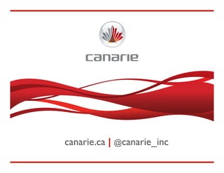 canarie.ca | @canarie_inc
 