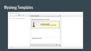 Wysiwyg Templates
 