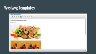 Wysiwyg Templates
 