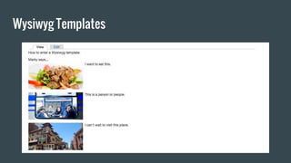 Wysiwyg Templates
 
