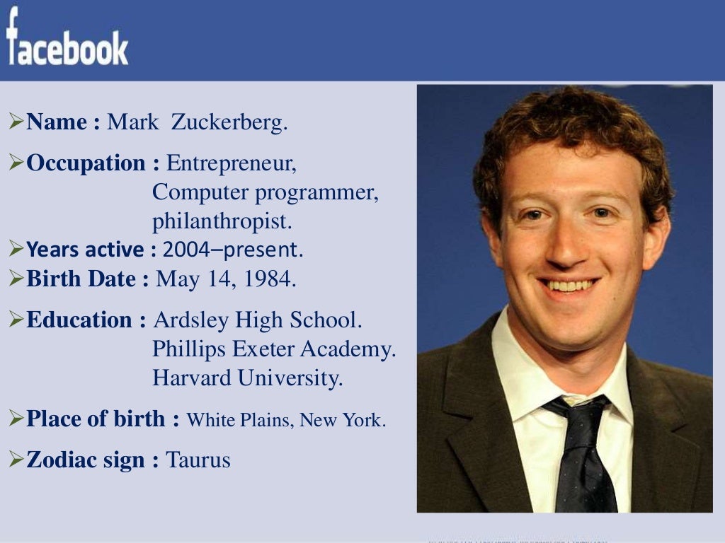 Mark zuckerberg biography summary