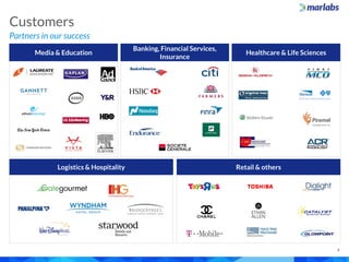 Partners in our success
Customers
4
Media & Education
Banking, Financial Services,
Insurance
Healthcare & Life Sciences
Logistics & Hospitality Retail & others
 