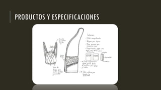 PRODUCTOS Y ESPECIFICACIONES
 