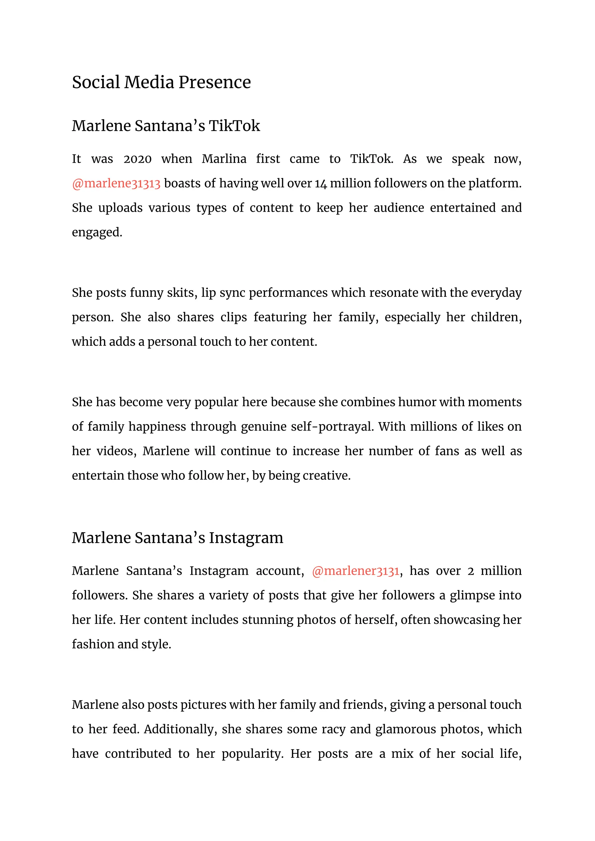 Exclusive: The Full Story Of The Marlene Santana Leak - Truth or Fiction