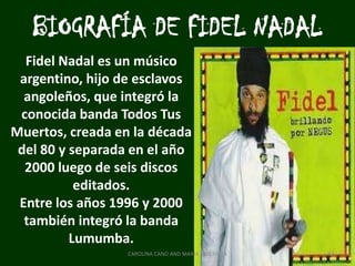  y formó Gondwana a mediados del año 87,entre amigos y conocidos de la Pincoya, población en la que vive hasta el día de hoy. "Con pocos recursos, pero mucho entusiasmo", como explica Ilocks, Gondwana hizo sus primeras presentaciones en peñas, 82CAROLINA CANO AND MARIA JOSE MEZA