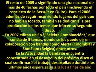 De regreso de una gira que los llevó por gran parte del norte durante el verano, cada uno de los chicos de Gondwana se hizo una idea en particular del público chileno en provincias. "Es un poco más frío que el de Santiago", asegura Gato Ramos. "Como no van muchos grupos nacionales, la gente escucha mucha música envasada y muy latina o tropical o romántica. No tienen training con grupos anglo ni con grupos nacionales" concluye. "Pero por eso mismo nos va bien", propone ahora Quique Neira. "Porque no pescan lo anglo. 88CAROLINA CANO AND MARIA JOSE MEZA