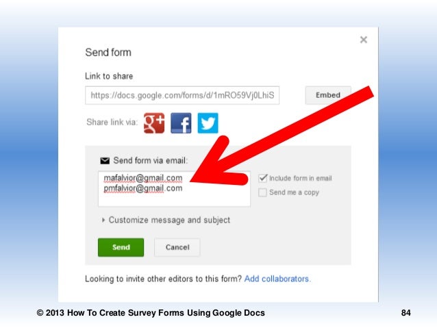 How To Create Survey Forms Using Google Docs - 2013 how to create survey forms using google docs 84