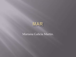 Mariana Galicia Martin.
 