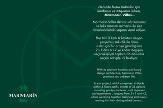 Denizde huzur bulanlar için
konforun ve ihtişamın adresi;
Marmarin Villas...
Marmarin Villas denize sıfır konumu
ve lüks t...