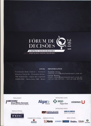 Programação do Fórum de Decisões 2011
