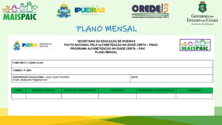 PLANO MENSAL
 