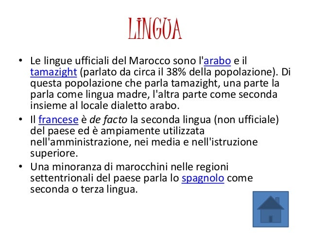 In Marocco Che Lingua Si Parla
