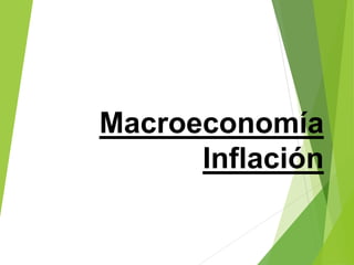 Macroeconomía
Inflación
 