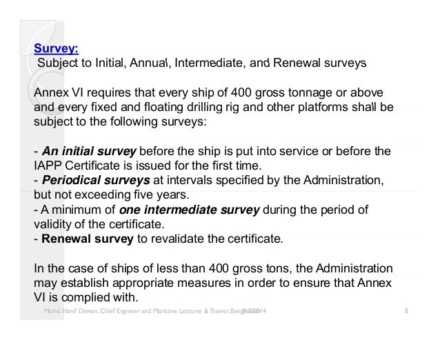 MARPOL Annex VI and Emissions Control