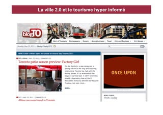 La ville 2.0 et le tourisme hyper informé
 