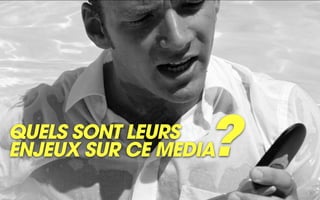 QUELS SONT LEURS
ENJEUX SUR pour ?
  Enjeux CE MEDIA
 les marques        Sources : Médiamétrie
 