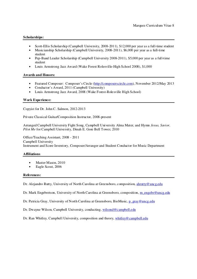 Cv for us university application picture