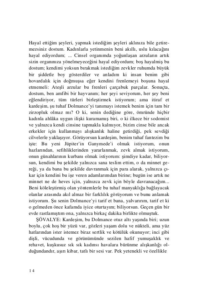 Marquis de Sade Yatak Odasında Felsefe