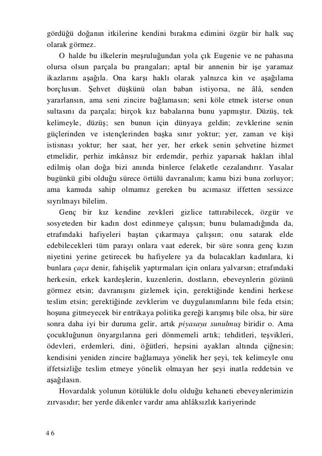 Marquis de Sade Yatak Odasında Felsefe