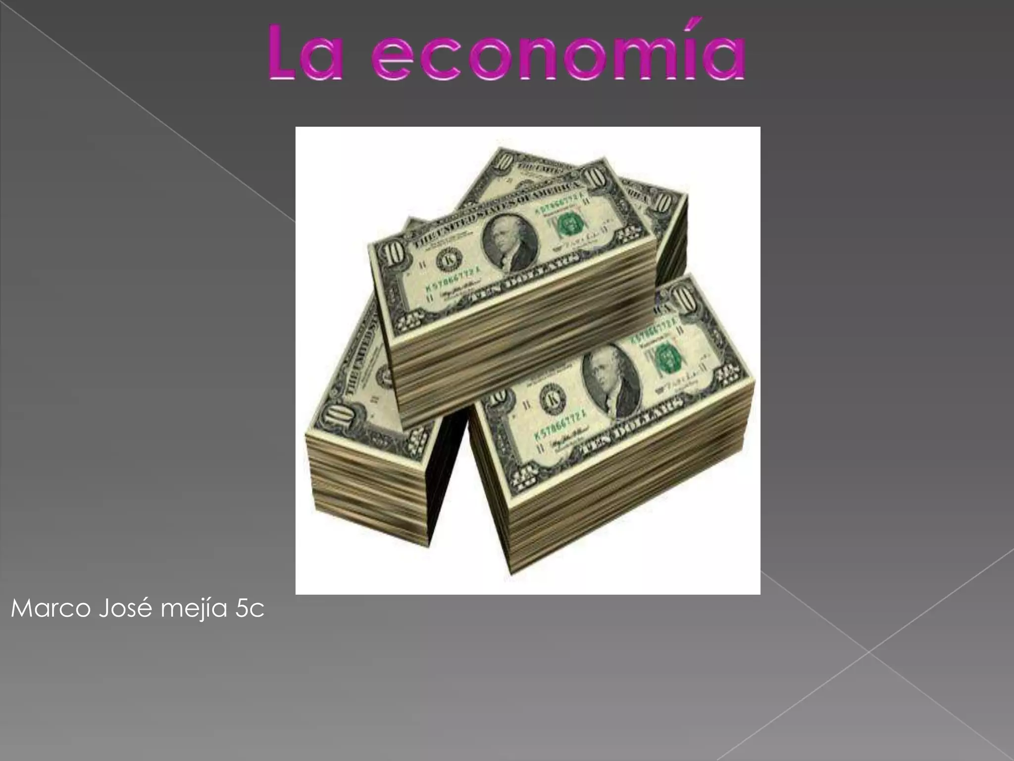 La economíaMarco José mejía 5c