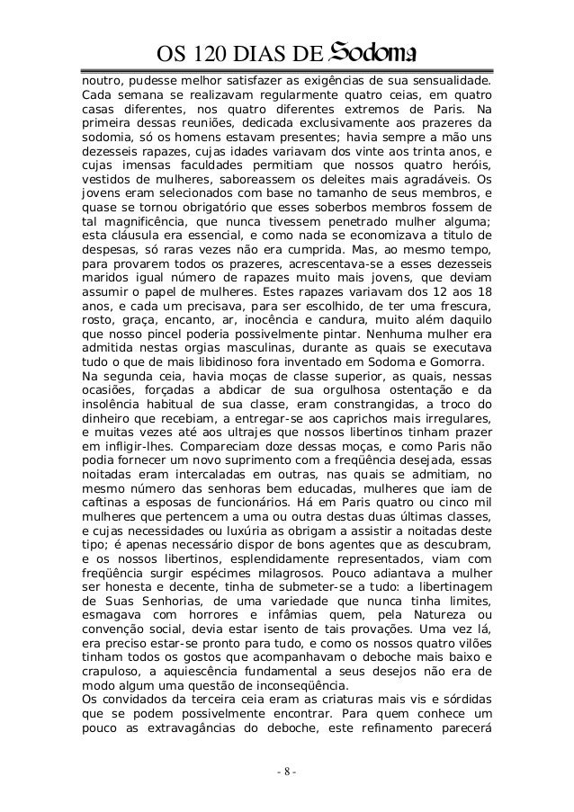 120 Dias De Sodoma Libro Pdf