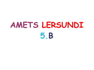 AMETS LERSUNDI
5.B
 