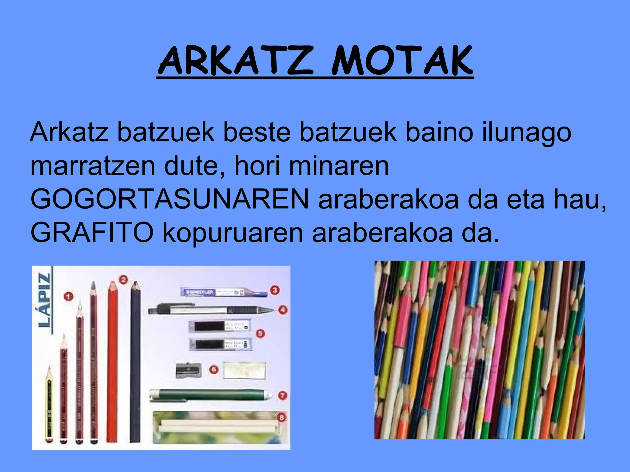 Marrazteko materialak teoria | PPT