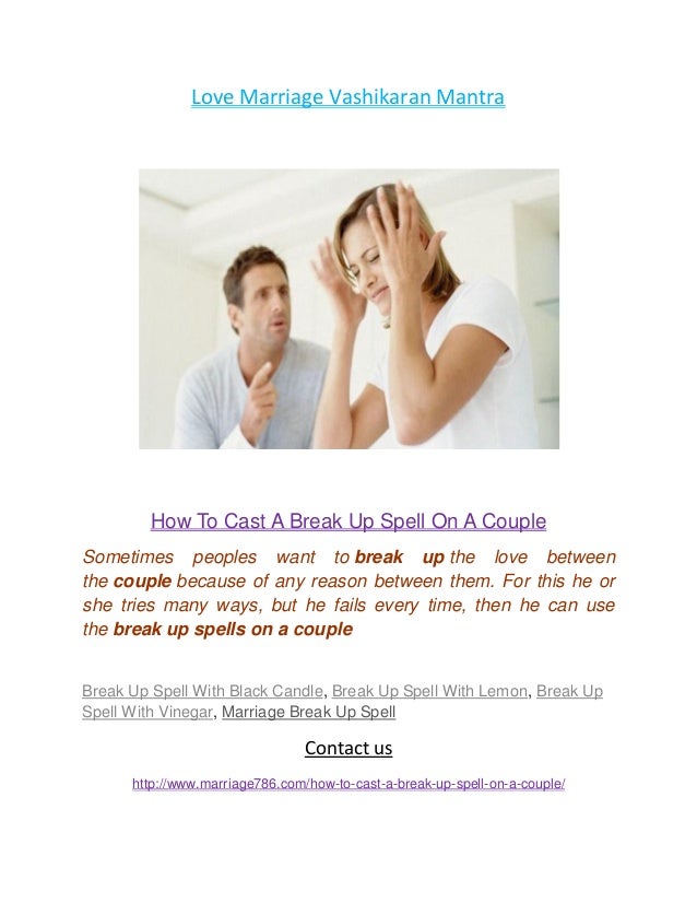 break couple spell cast slideshare