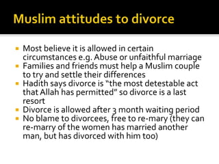 Marriage and the family in islam | PPTX