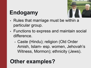 Endogamy Example Marriage Ch 11.ppt