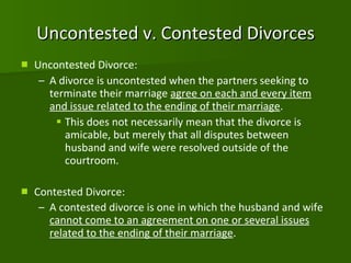 Marriage divorce annulment ppt