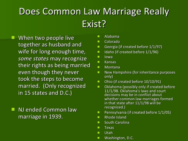 does alberta recognize common law marriage