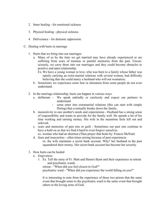 Marriage enrichment retreat1 | DOC