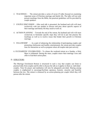 Marriage enrichment retreat1 | DOC