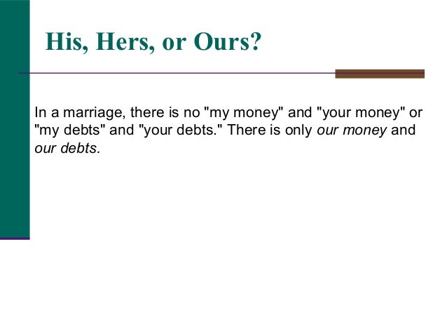 my money is your money