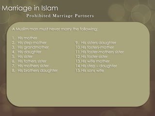 Marriage in Islam | PPTX