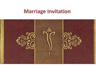 Marriage Invitation
 