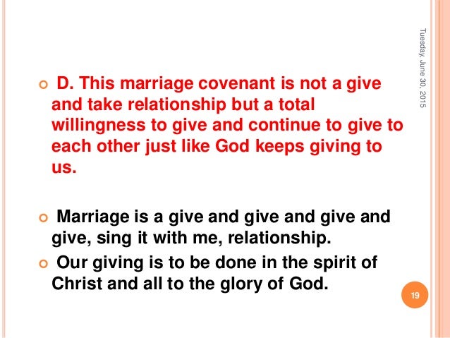 reason for creation of covenant marriage Introduction into the marriage covenant and foundational reason for entering into the marital covenant is a creation itself was. reason for creation of covenant marriage Introduction into the marriage covenant and foundational reason for entering into the marital covenant is a creation itself was.